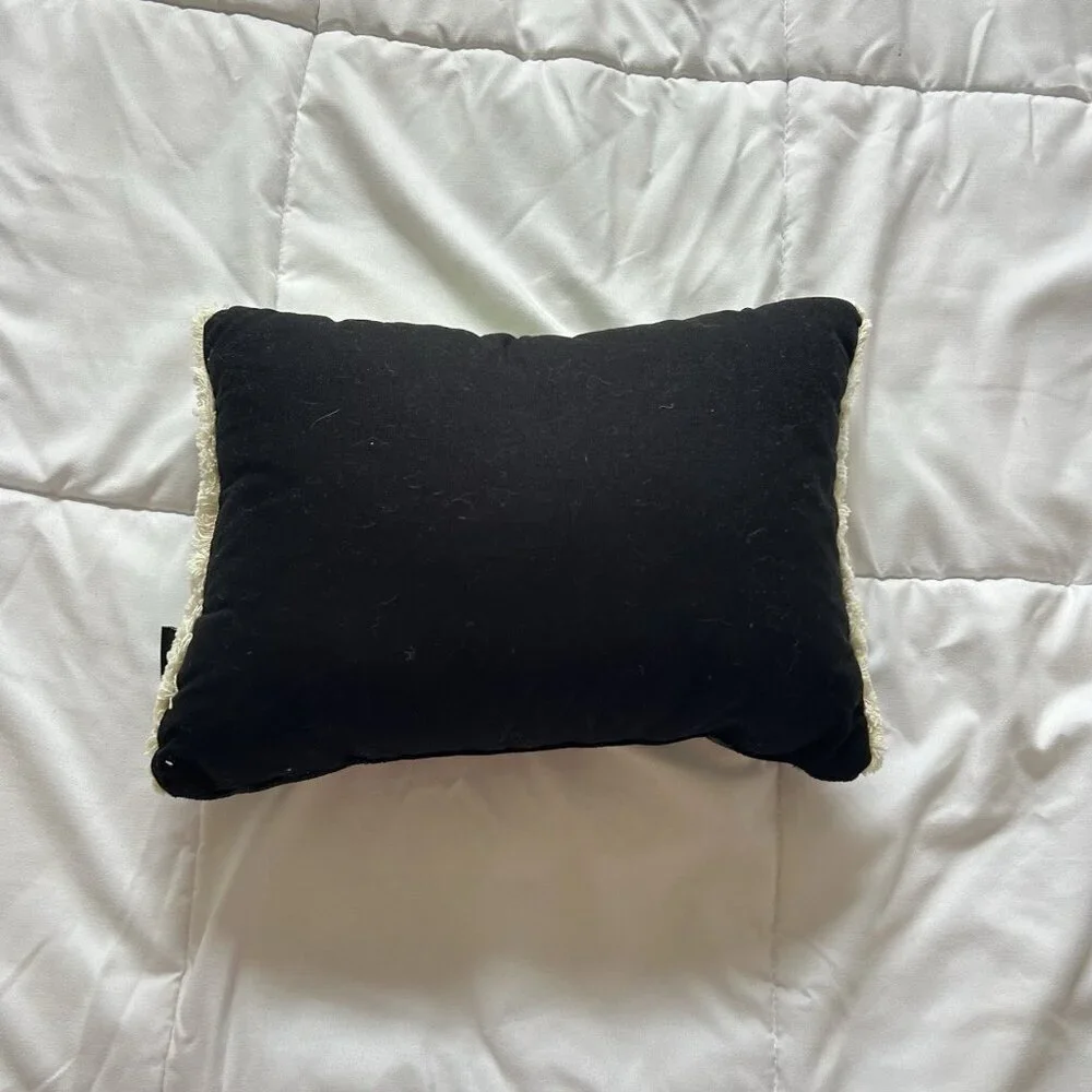Spooky Night Halloween Haunted Ghost‎ Camping Embroidered Throw Pillow 12 X 8